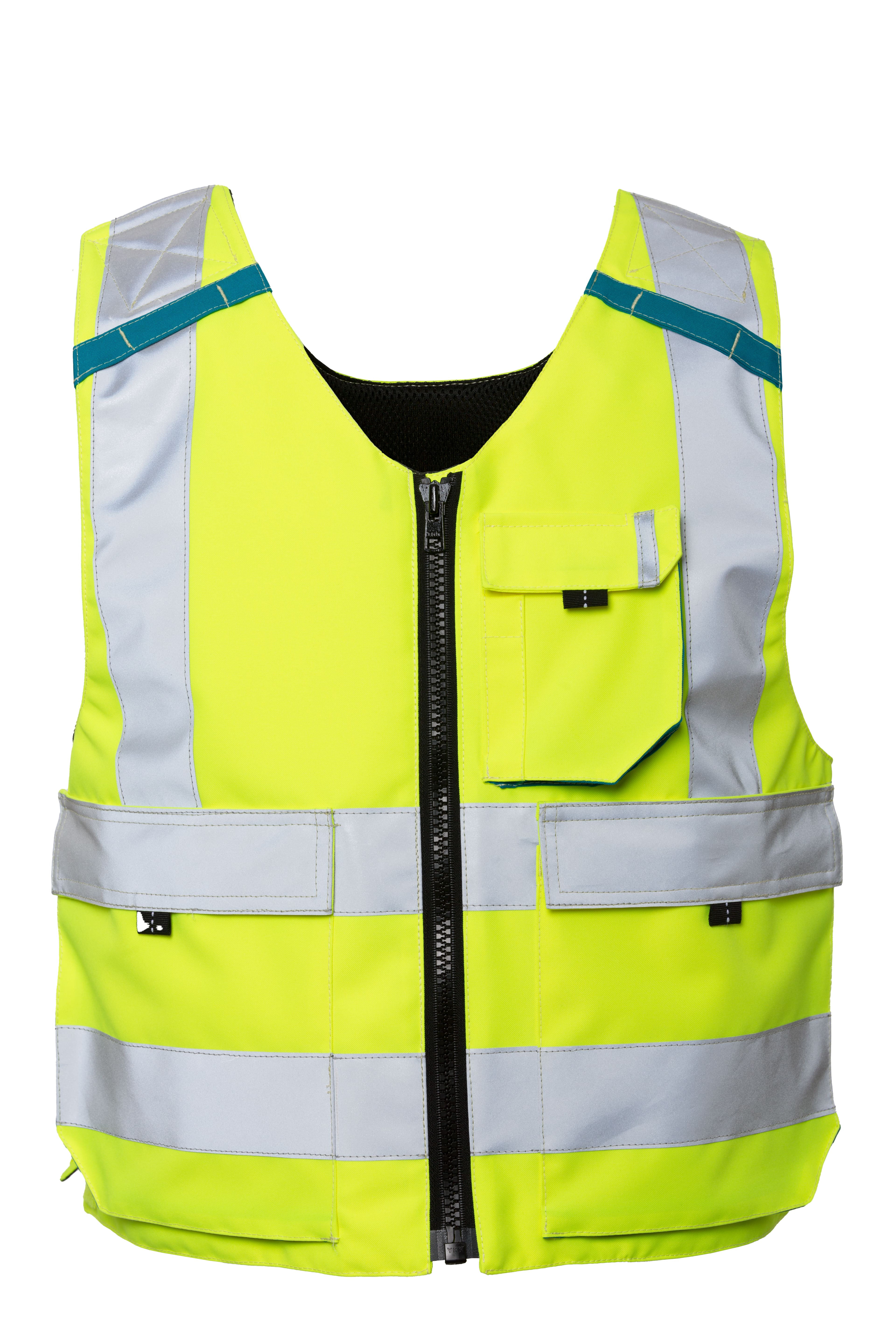 Rescuewear Weste 33655 für Engarde-Protektoren, Klasse 1 Enamelblau / Neon Gelb