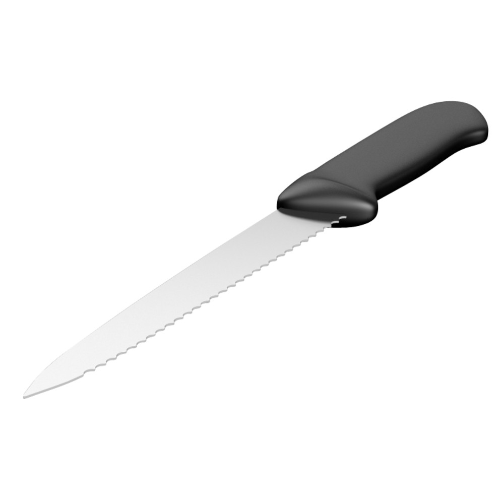 Zapp-Zimmermann Messer mit Wellenschliff, breit, mit Magnet-Klingenschutz