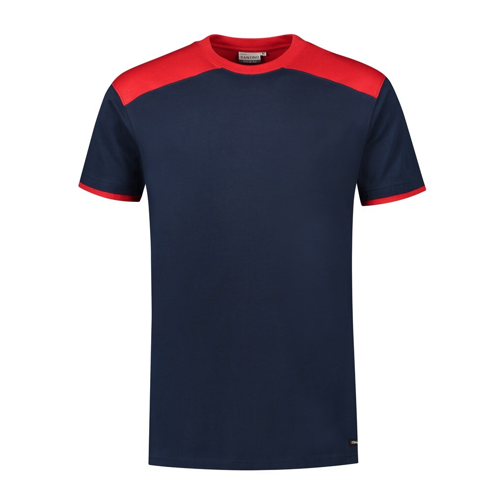 Santino T-shirt Tiesto - Real Navy / Red - 2 Color-Line